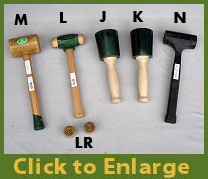 Synthetic & Rawhide Mallets